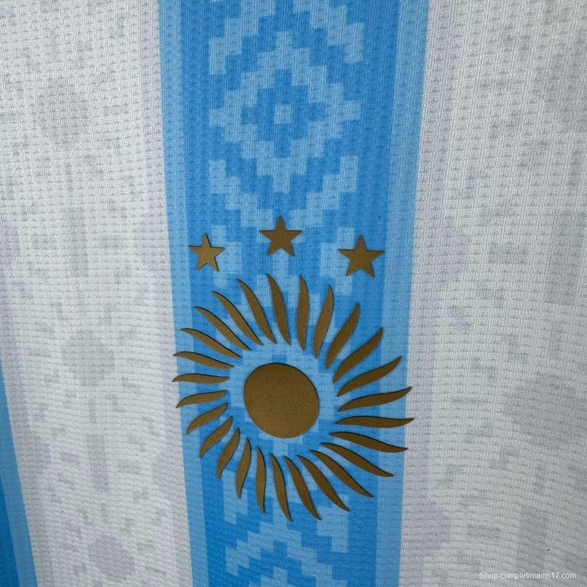 Player Version 2025 Argentina Home Jersey