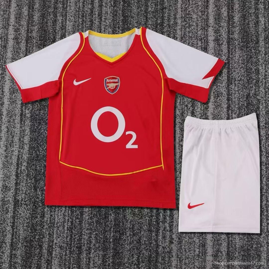 Retro Kids 04/05 Arsenal Home Jersey