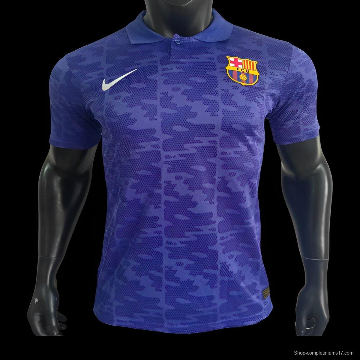 Player Version 24/25 Barcelona Deep Purple Polo Jersey