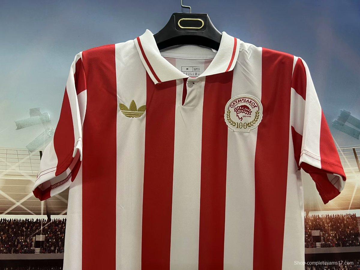 24/25 Olympiacos 100Th  Anniversary Home Jersey