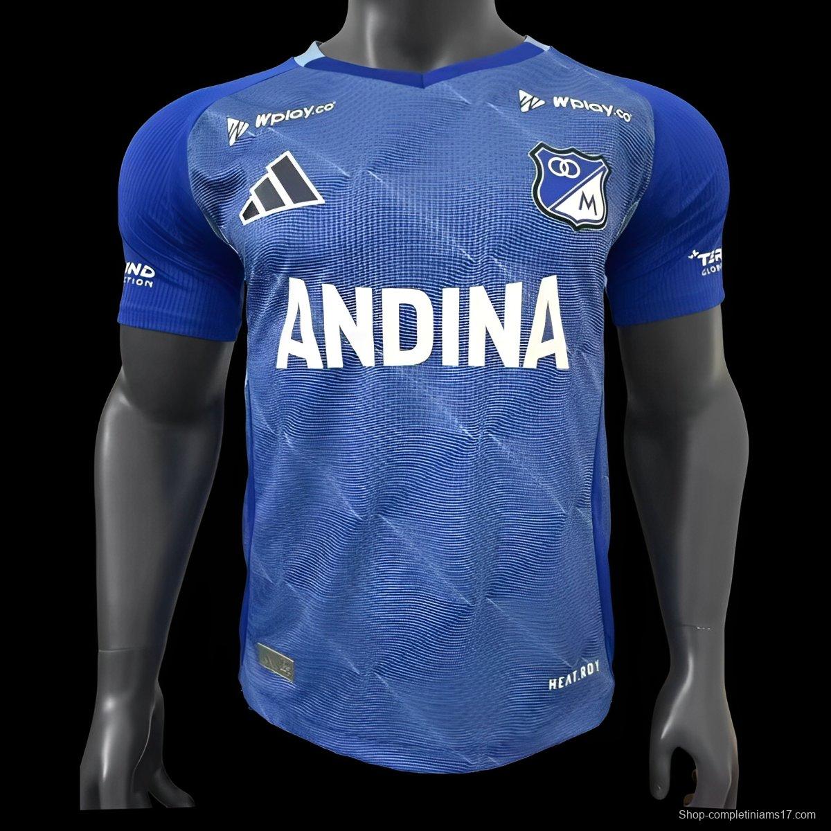 Player Version 25/26 Millonarios Home Jersey