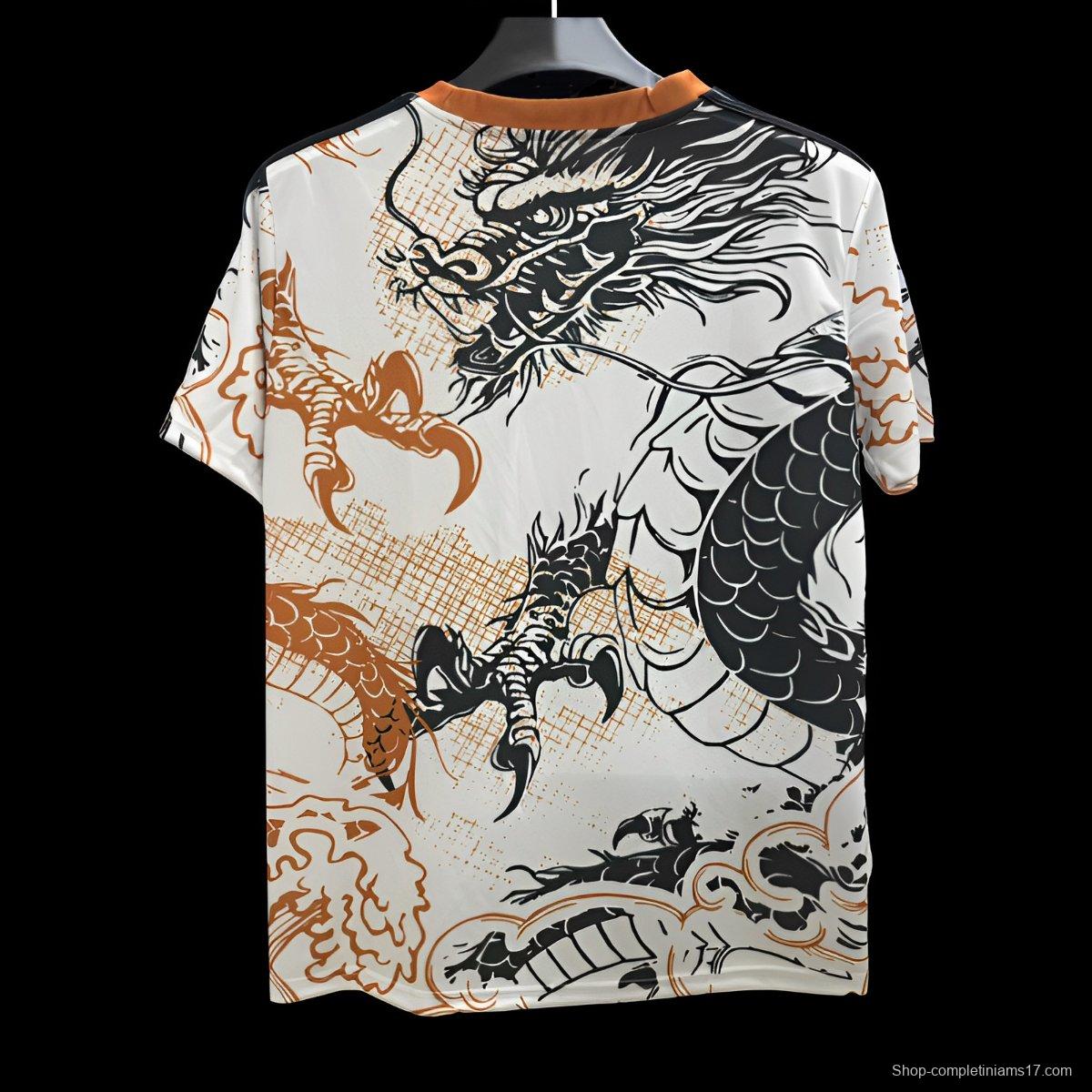 25/26 Real Madrid White with Dragon Design Jersey