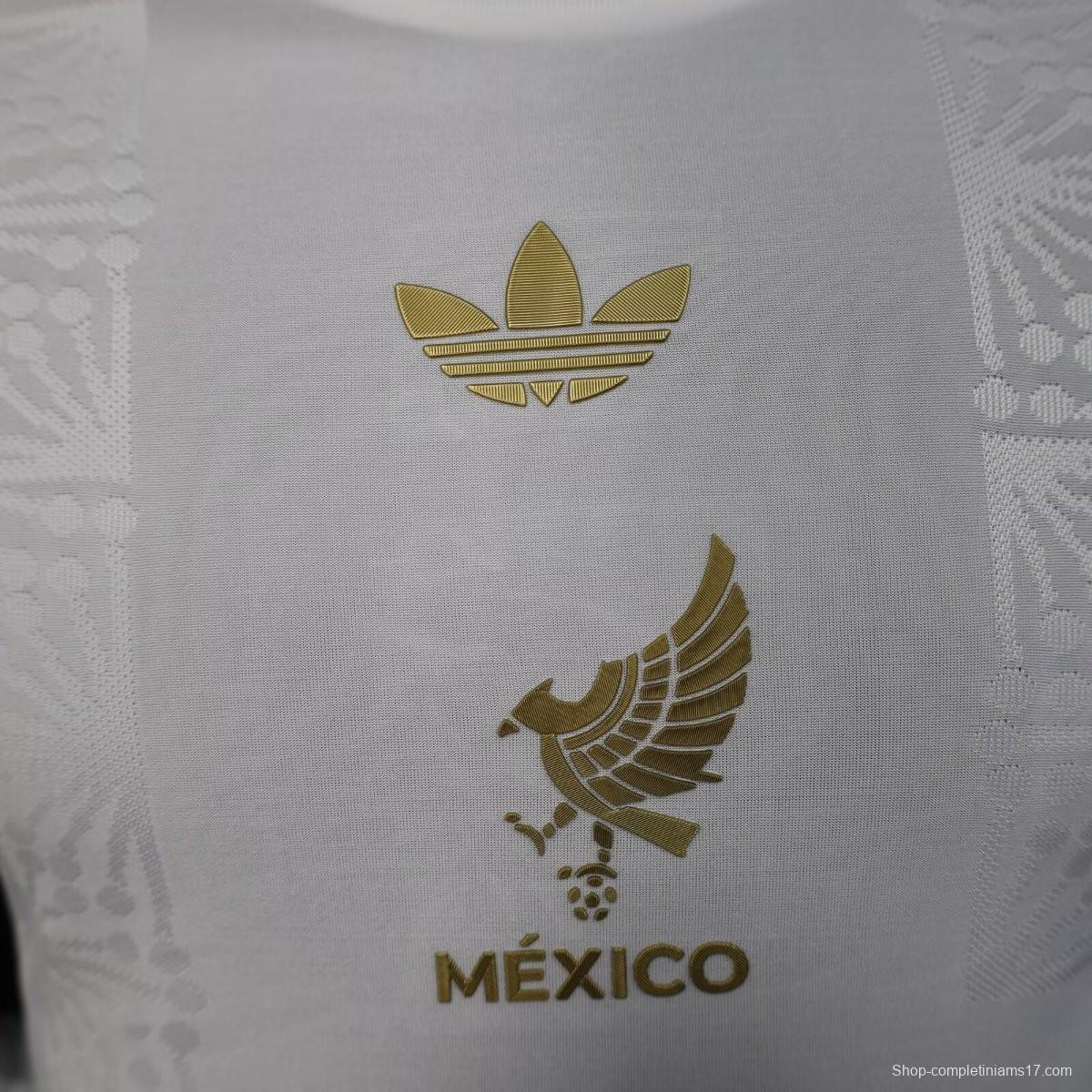 2025 Mexico Gold Cup WHITE Long Sleeve Jersey