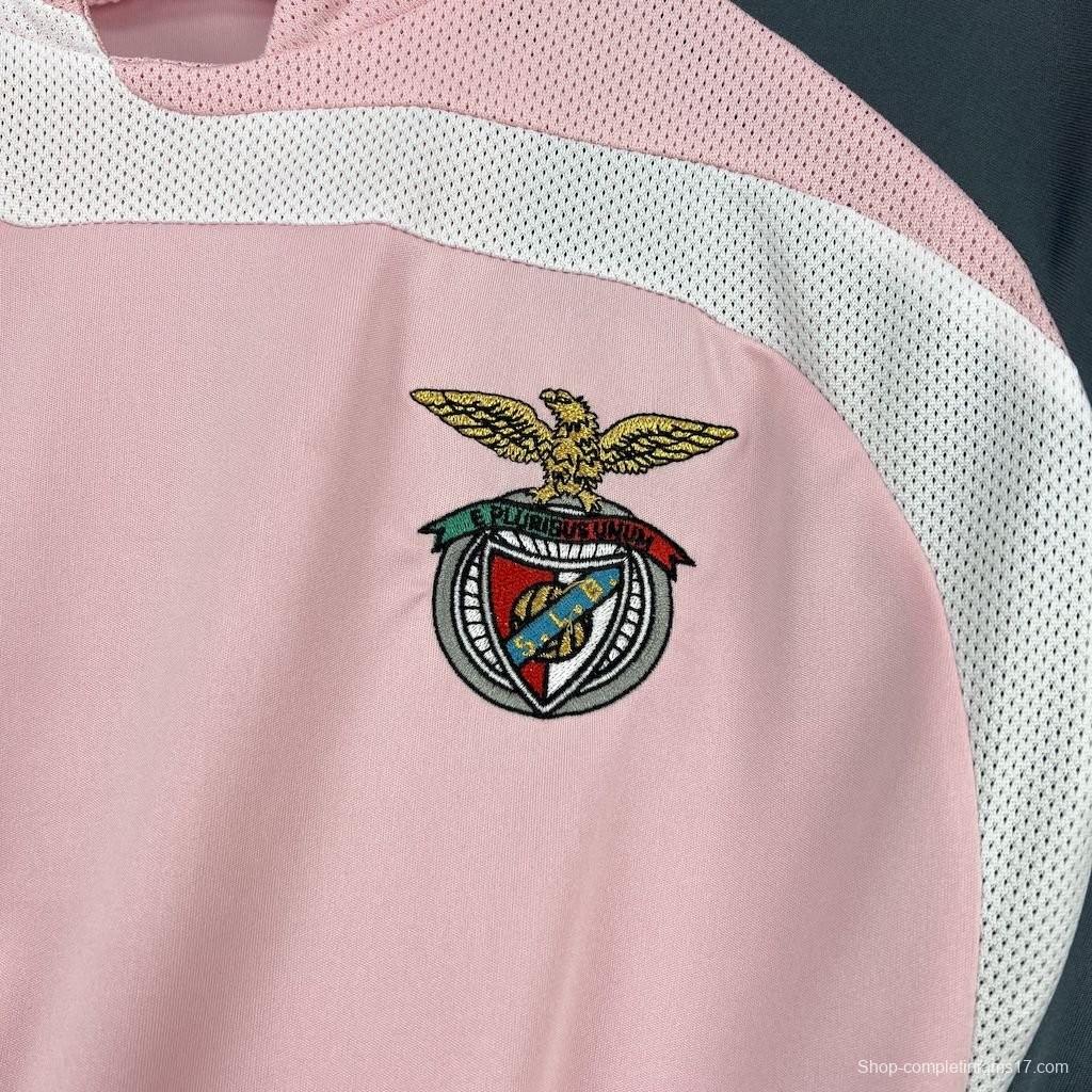 Retro 07/08 Benfica Away Pink Jersey