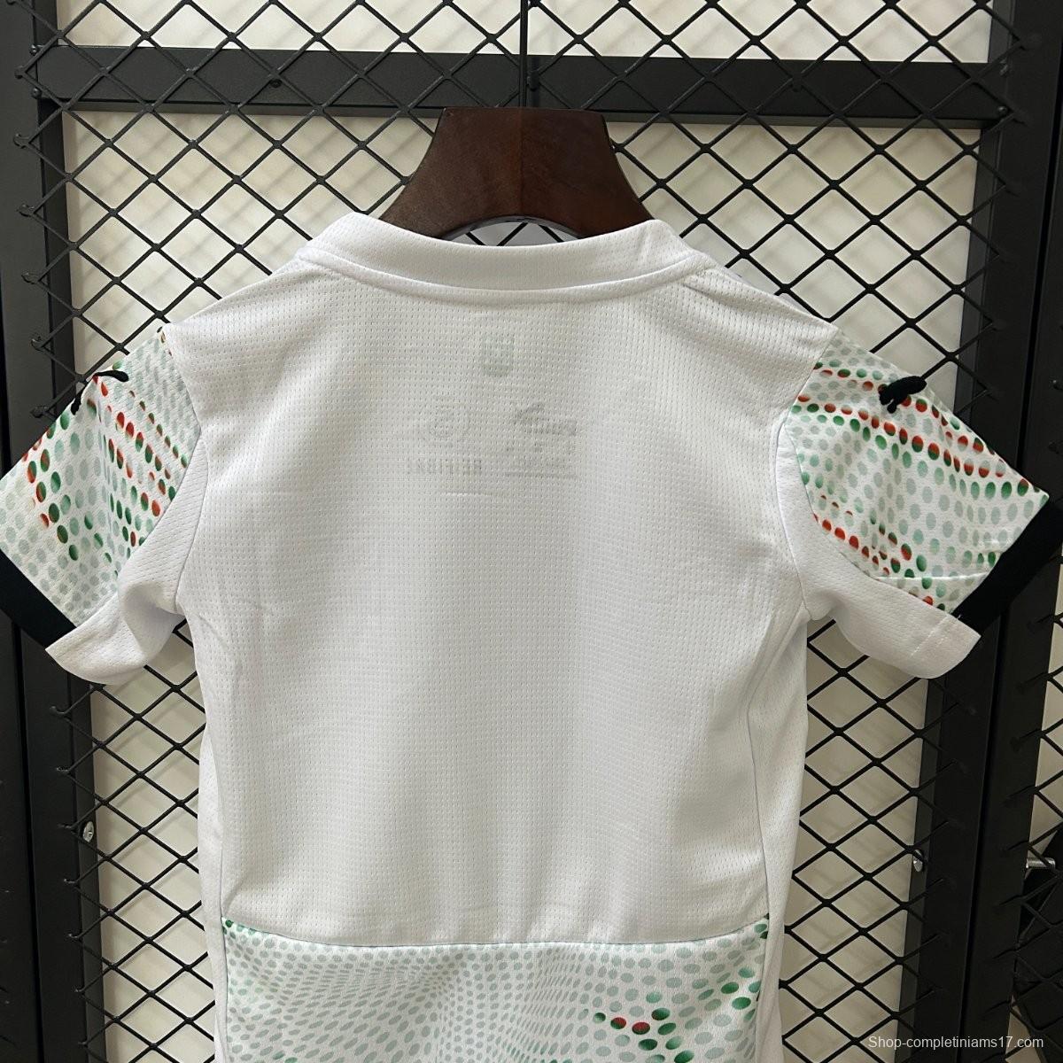 2025 Kids Portugal Away White Jersey