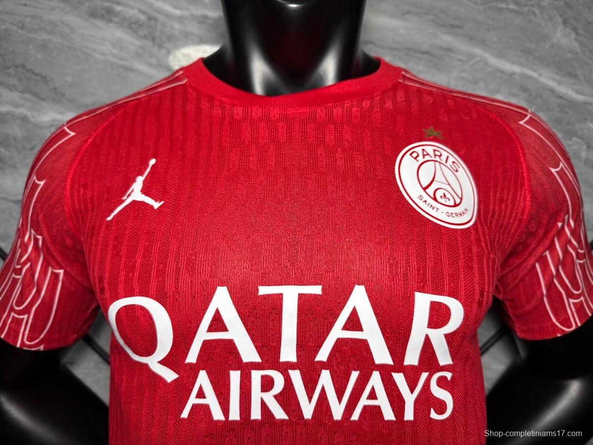 1 Star Player Version 25/26 PSG Red Champion Jersey