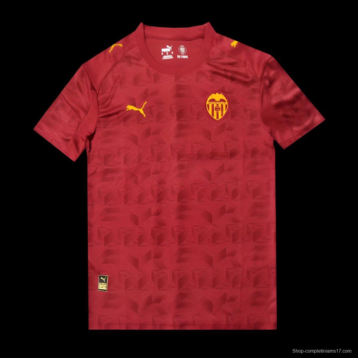 25/26 Valencia Away Red Jersey