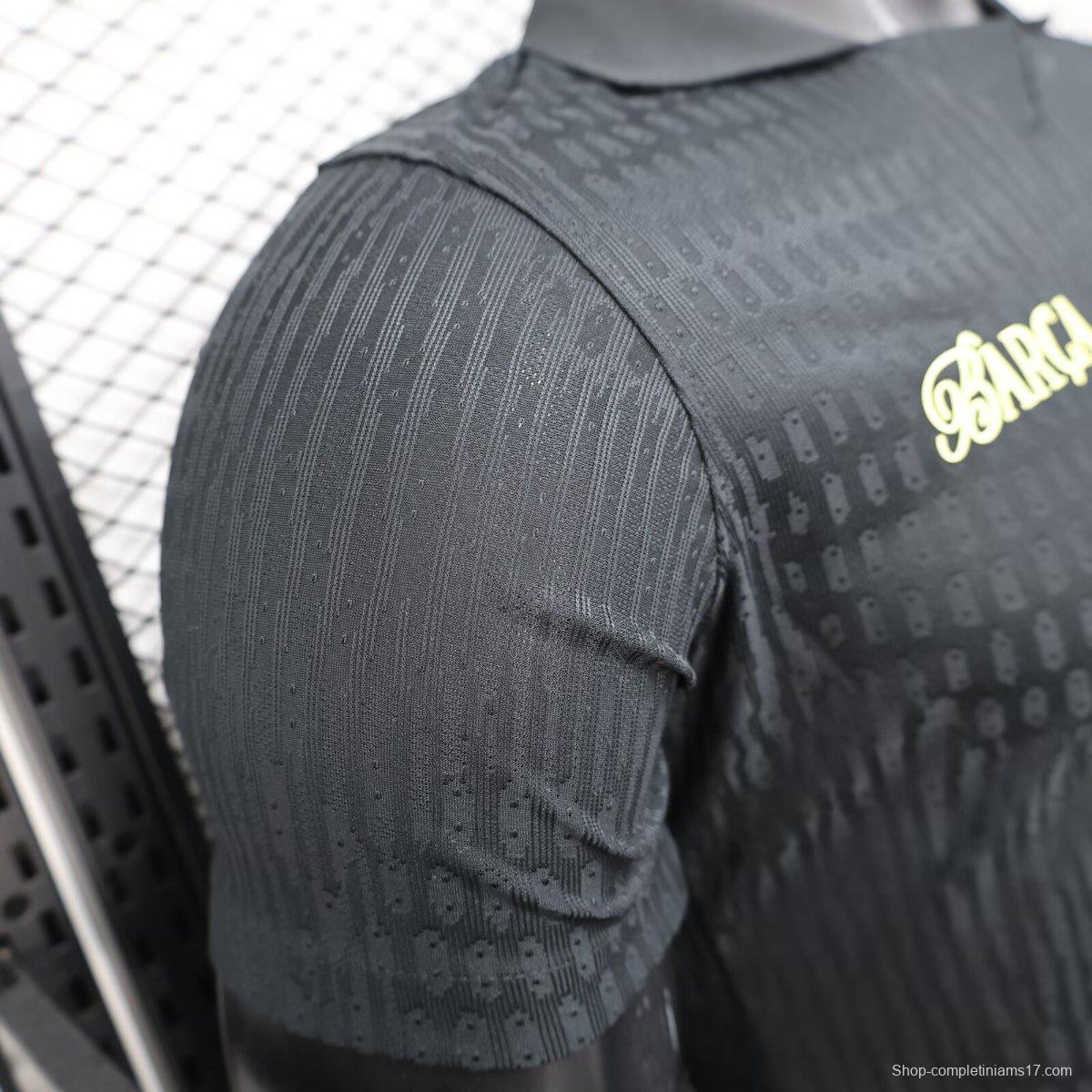 Player Version 25/26 FC Barcelona BLACK Jersey With 304 Sponsor