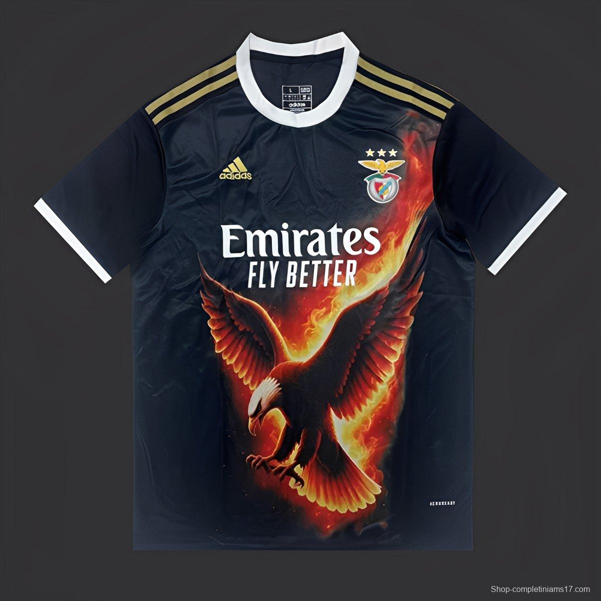 25/26 SL Benfica Navy with Fire Eagle Jersey