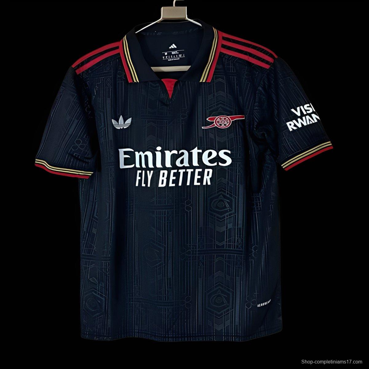 25/26 Arsenal Black POLO Jersey
