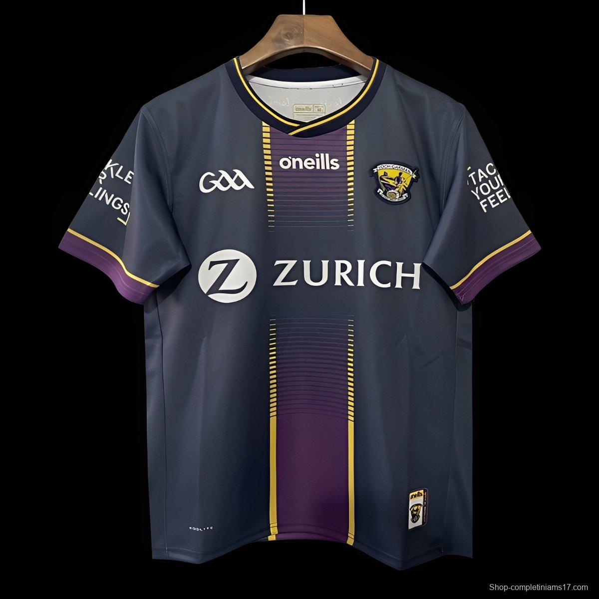 25/26 Wexford GAA Navy with Purple and Gold Design Jersey