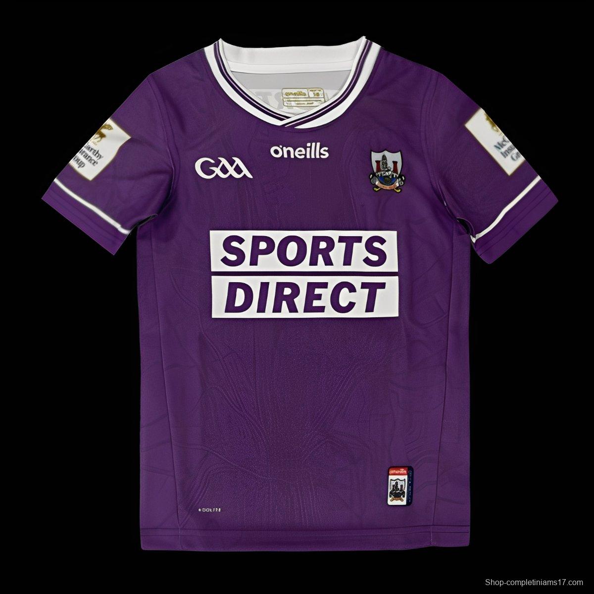 25/26 Kids Kilmacud Crokes Purple with White Trim Home Jersey