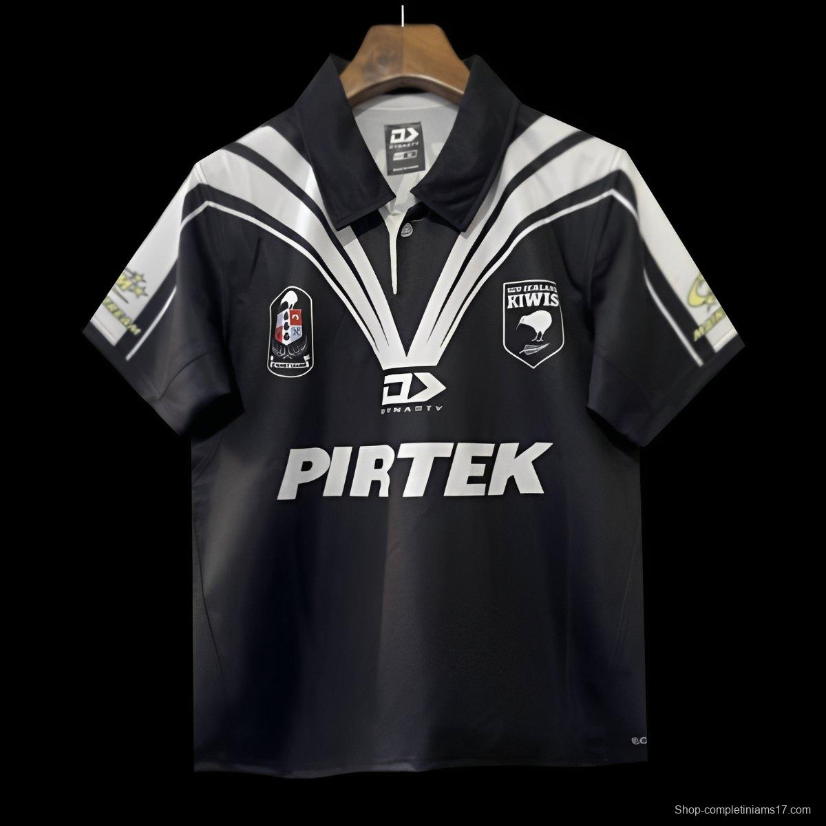2024 New Zealand Kiwis Black with White V-Chevron Jersey