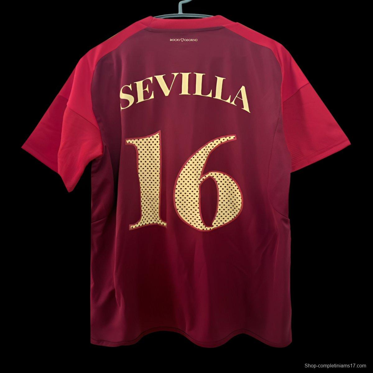 25/26 Sevilla FC Limited Edition Rocio Osorno Red Jersey