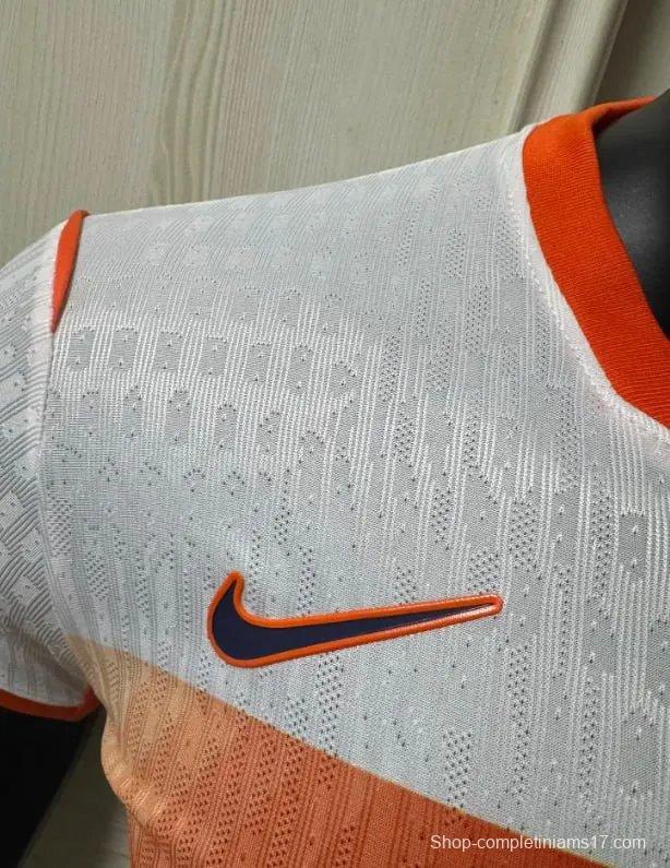 Player Version 2026 Netherlands Away White Jersey