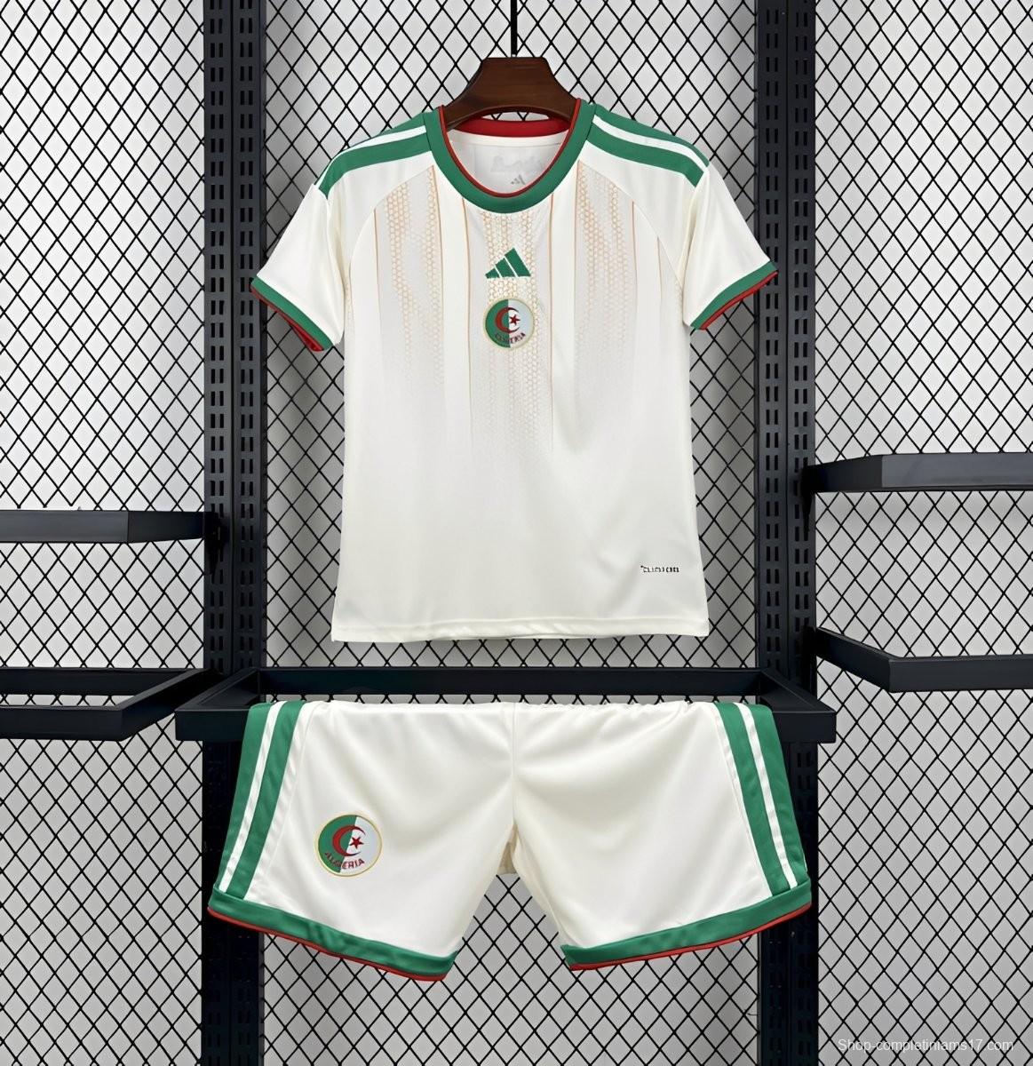 2026 Kids Algeria World Cup Home Kit