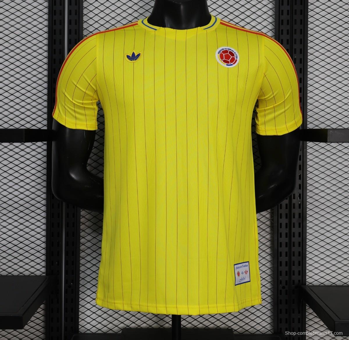 Player Version 2026 Colombia Yellow Terrace Icons Jersey