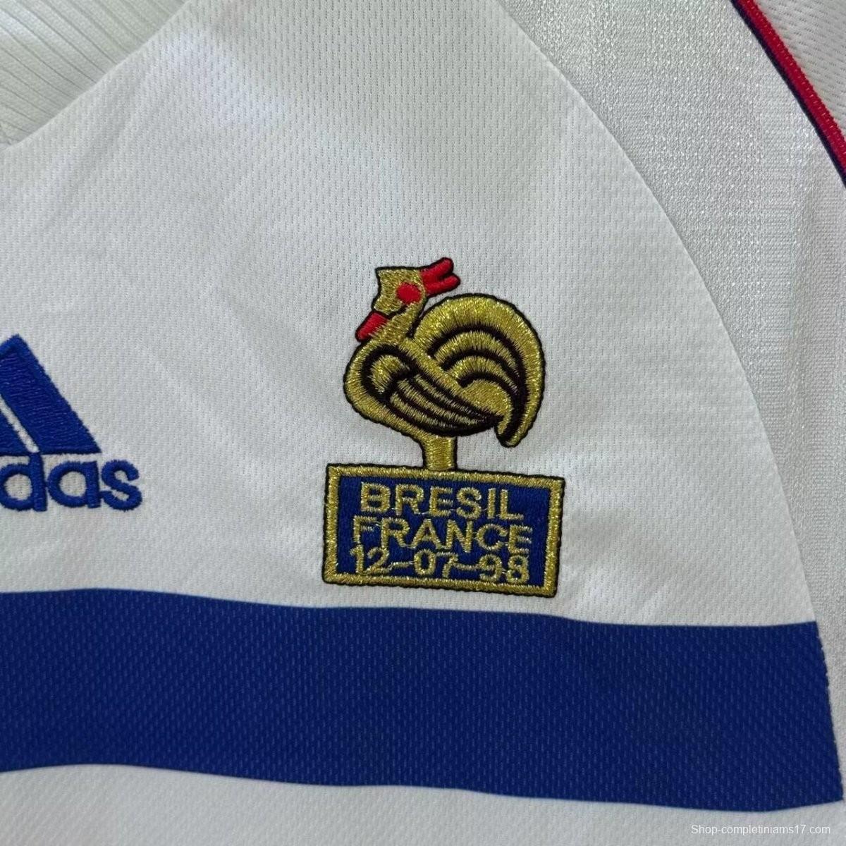 1998 Retro France Away Long Sleeve Jersey
