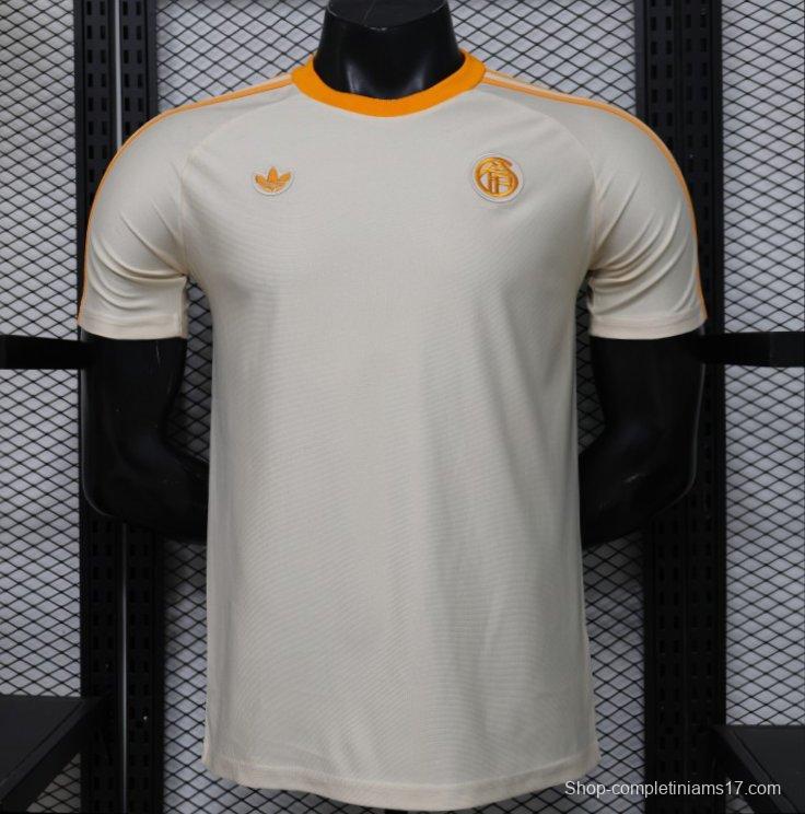 Player Version 26/27 Bayern Munich Cream White 1990 Vintage Remake Short Sleeve Jersey