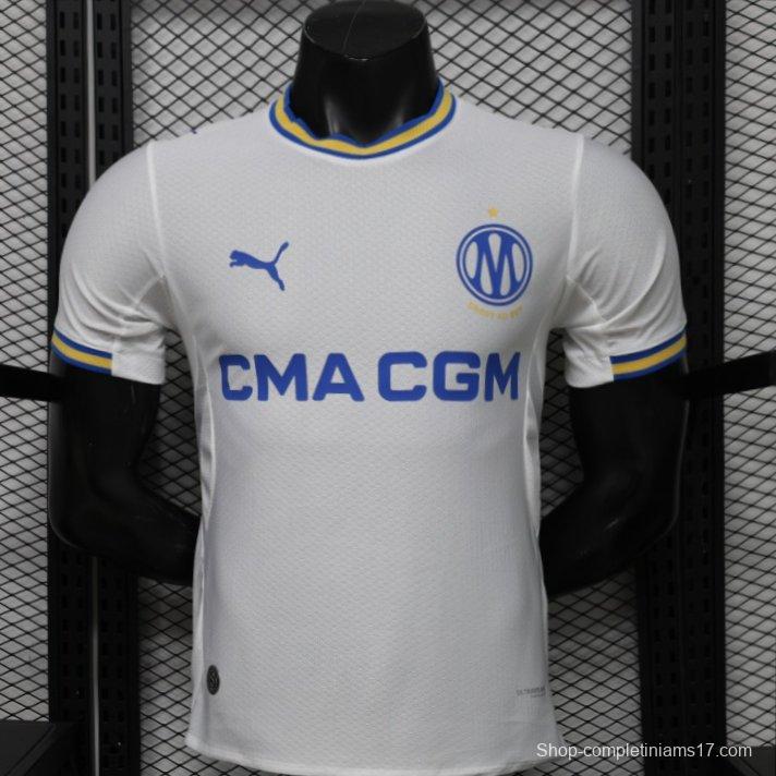 Player Version 26/27 Olympique de Marseille White Home Jersey