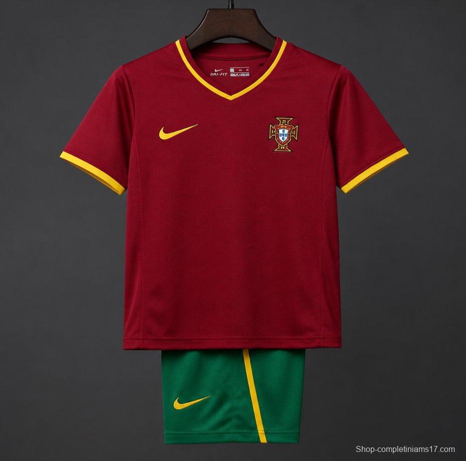 Retro Kids 2000 Portugal Home Jersey