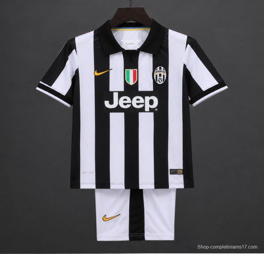 Retro Kids 14/15 Juventus Home Jersey