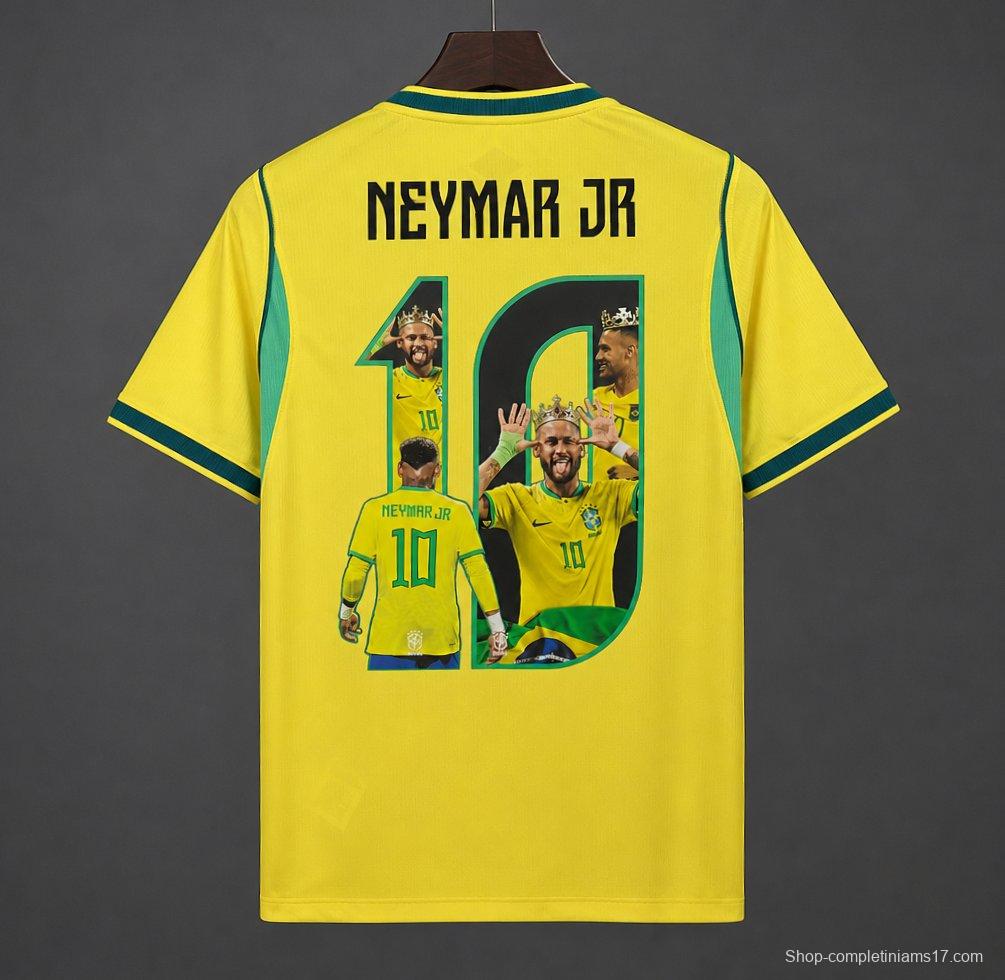 2026 Brazil Home Jersey Neymar JR Special Printing