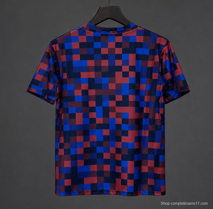 26/27 Barcelona Pre-Match Shirt Pixelated Blaugrana Jersey