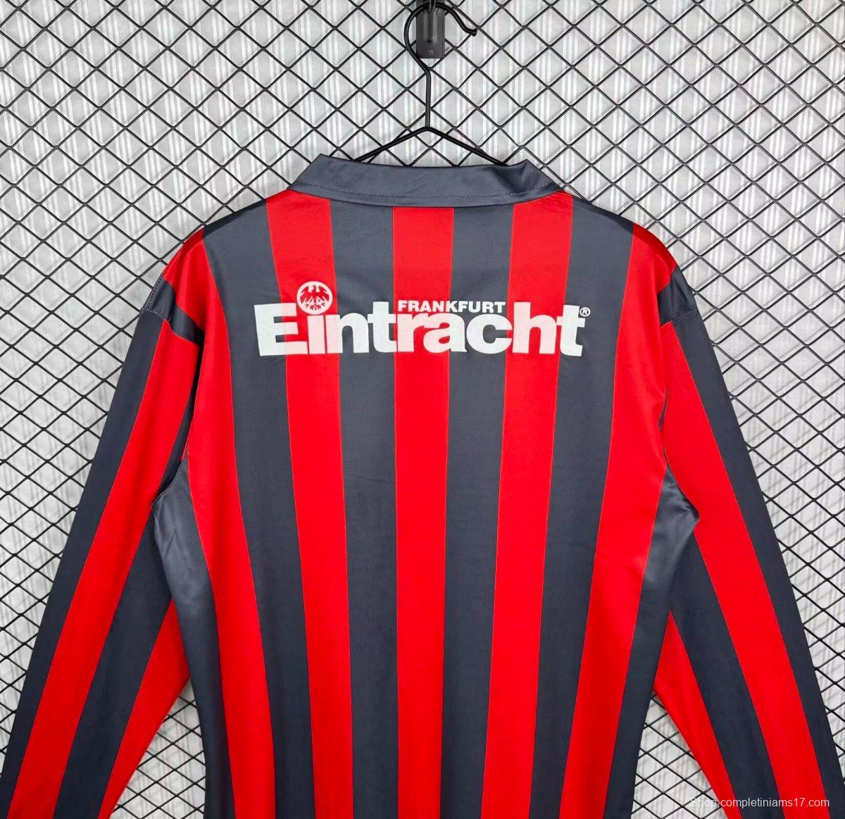 Retro 92/93 Eintracht Frankfurt Home Long Sleeve Jersey