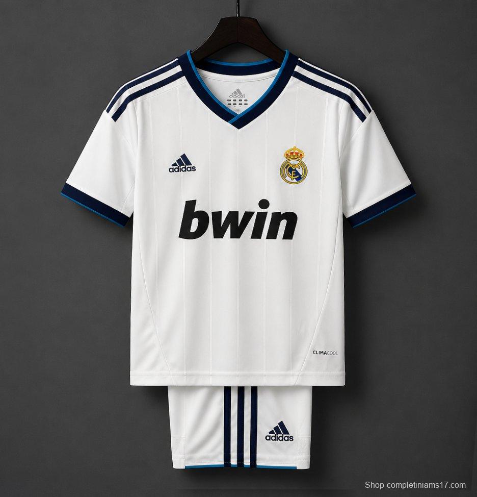 Retro Kids 12/13 Real Madrid Home Jersey
