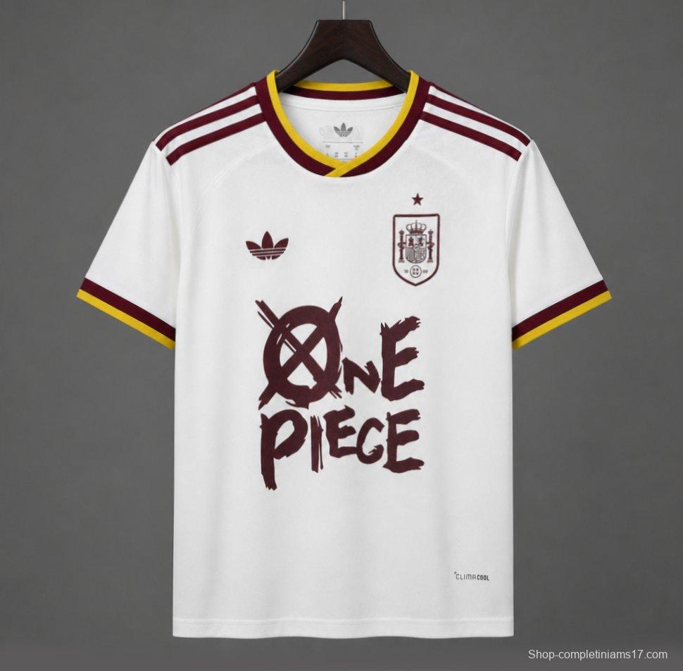 2026 Spain x One Piece Away Special Printing Jersey