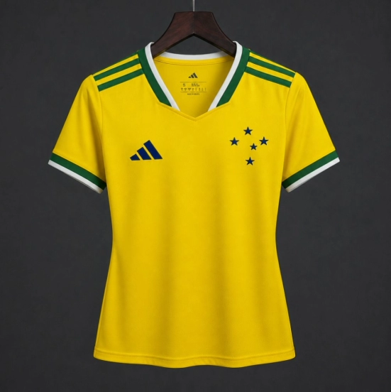 26/27 Women Cruzeiro x Brazil Yellow Special Jersey