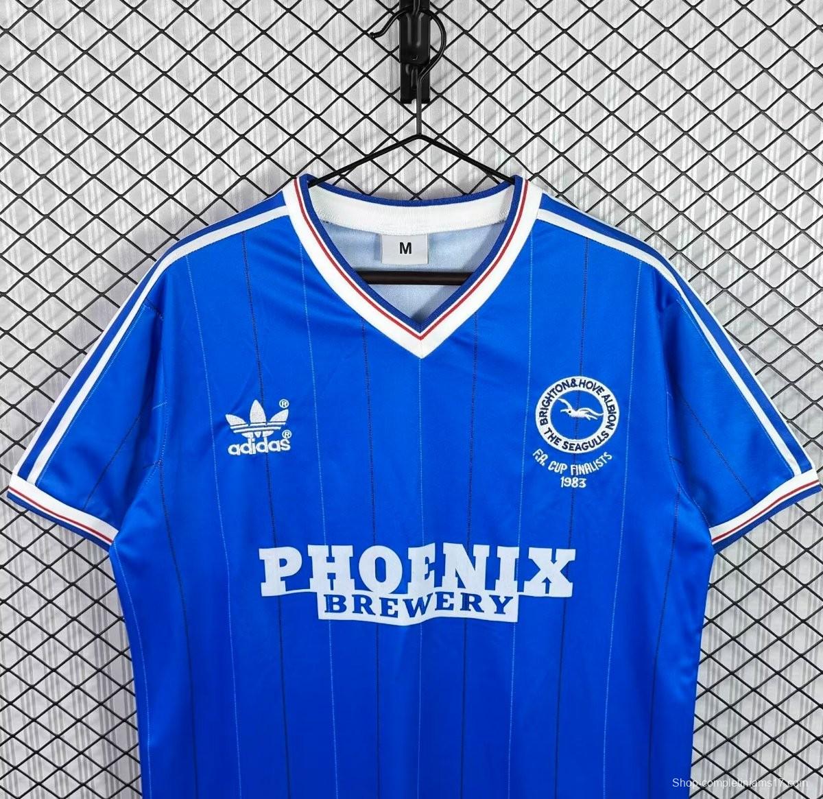 Retro 83/84 Brighton Hove Albion Home Jersey