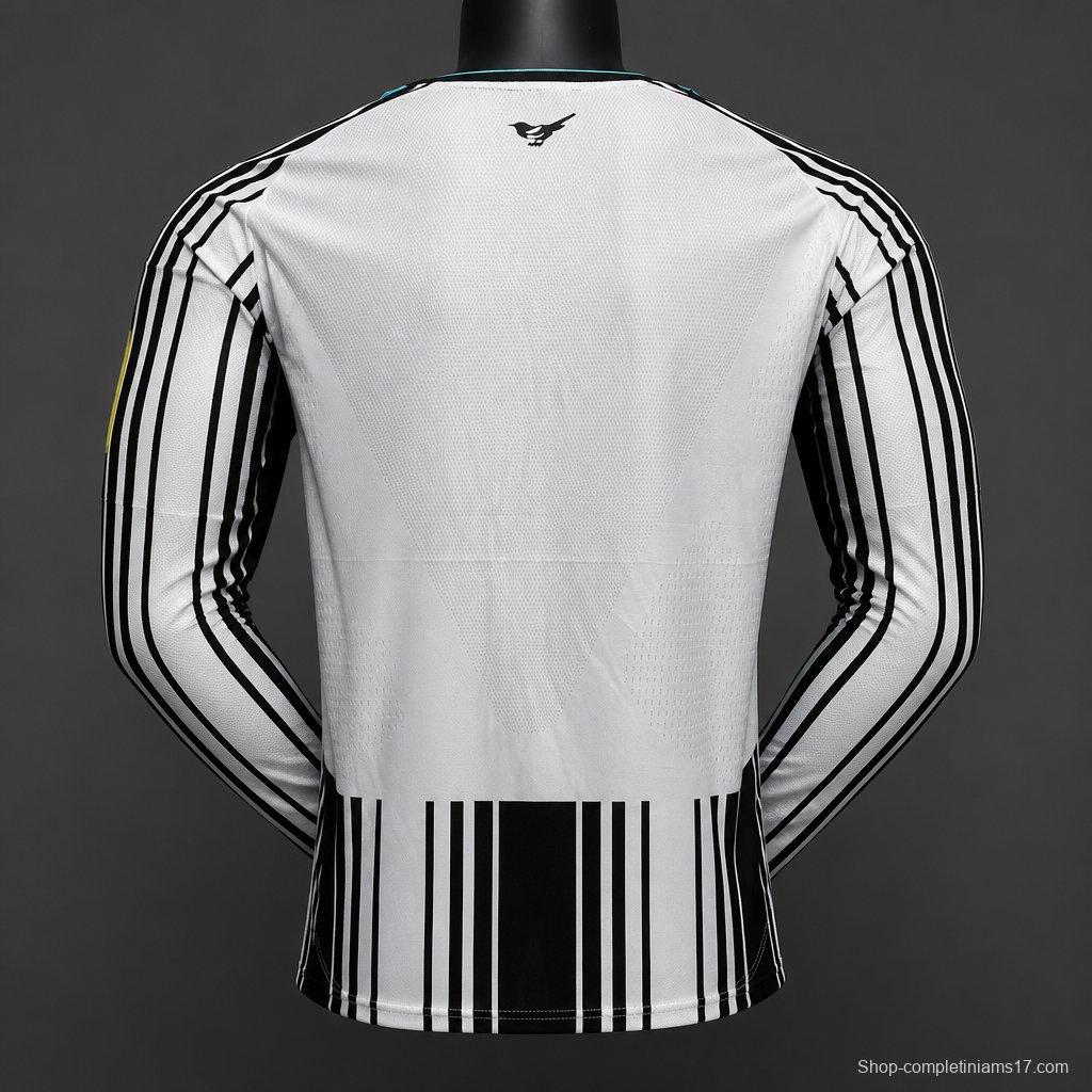 Player Version 26/27 Newcastle United Home Black White Long Sleeve Jersey