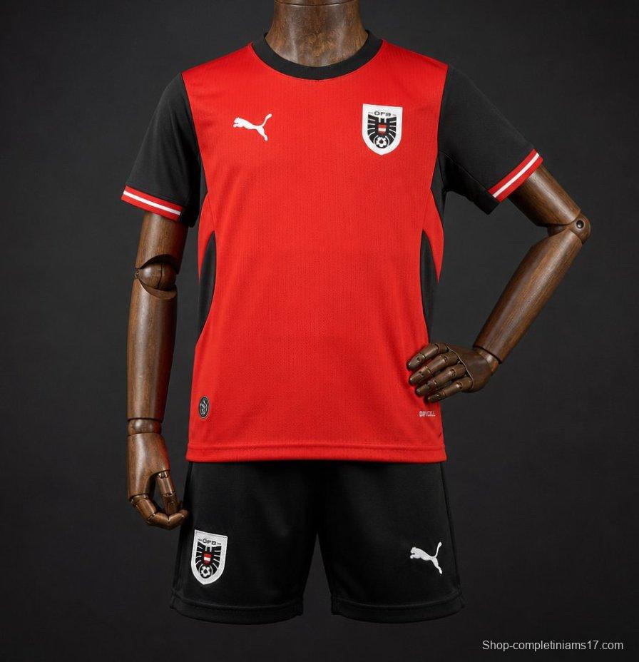 2026 Kids Austria World Cup Home Kit