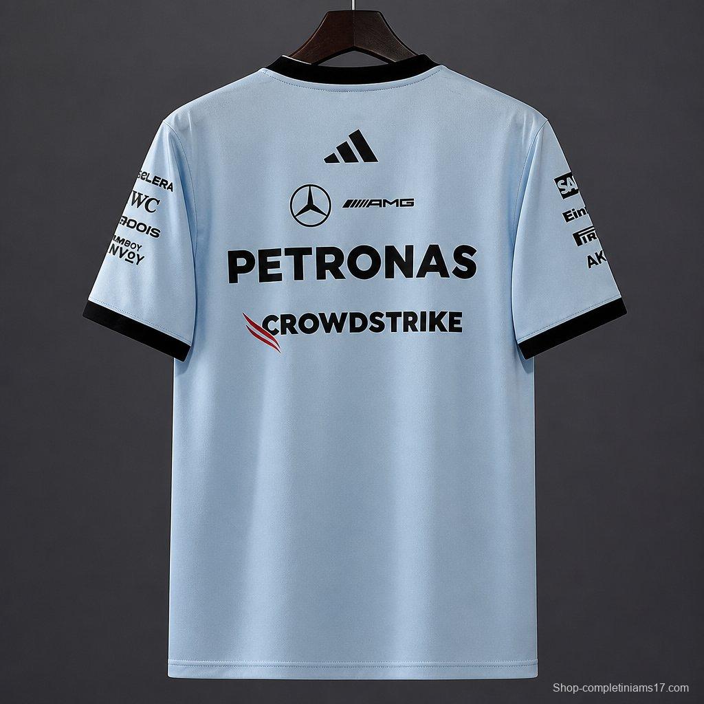 2026 F1 Mercedes-AMG Petronas F1 Team Light  Blue Training Jersey