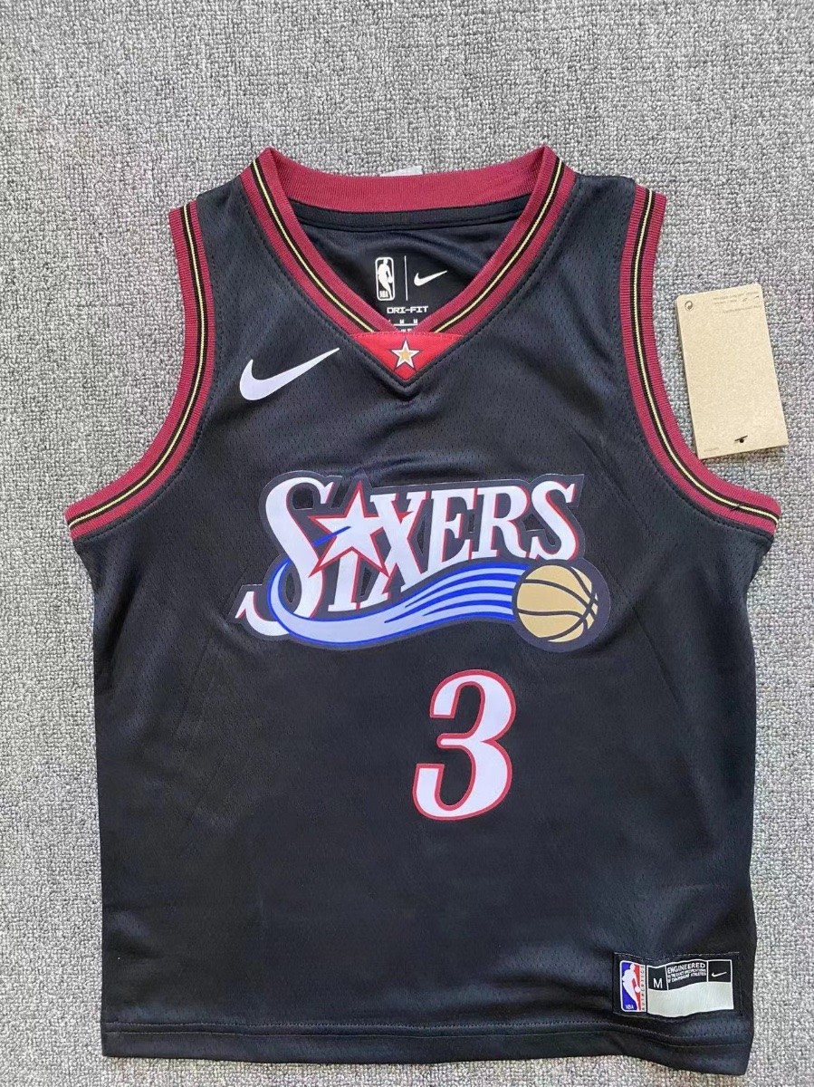 Philadelphia 76ers kids jersey black