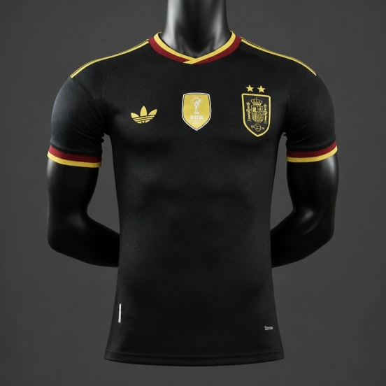 Player Version 2026 Spain Away Black Jersey