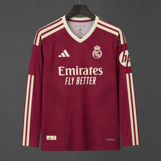 26/27 Real Madrid Third Pink Long Sleeve Jersey