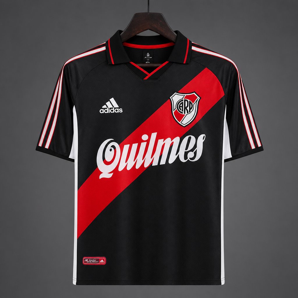 Retro 00/01 River Plate Third Black Jersey